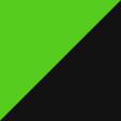 Preto Fosco Liso/ Verde Neon