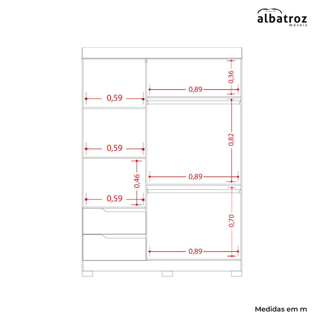 Wardrobe Vivacce Solteiro